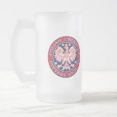 Pittsburgh Pennsylvania polnischen Mattglas Bierglas (Links)