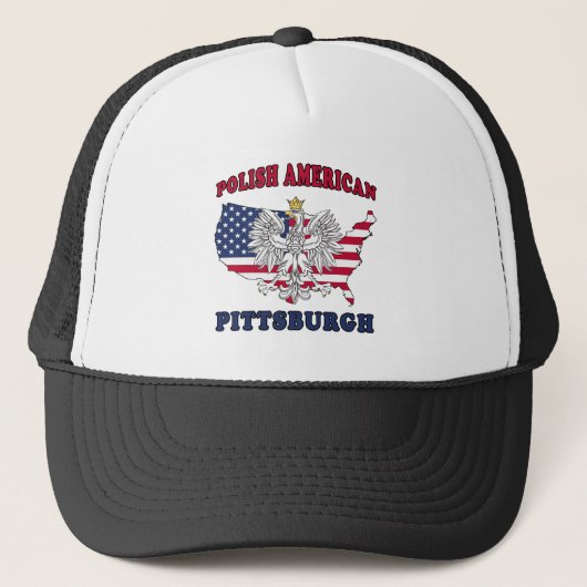 Pittsburgh Pennsylvania polnischen Truckerkappe (Vorderseite)