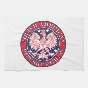 Pittsburgh Pennsylvania Polnischer Adler Geschirrtuch