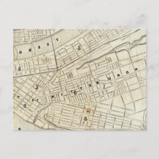 Pittsburgh, Pennsylvania Postkarte (Vorderseite)