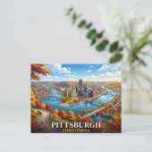 Pittsburgh Pennsylvania Postkarte (Stehend Vorderseite)