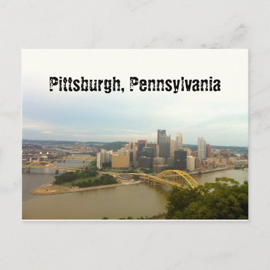 Pittsburgh, Pennsylvania Postkarte (Vorderseite)