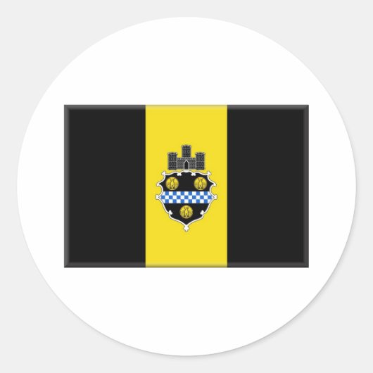 Pittsburgh Pennsylvania Runder Aufkleber (Vorderseite)