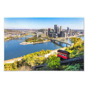 Pittsburgh Pennsylvania Schrägaufzug Fotodruck
