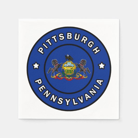 Pittsburgh Pennsylvania Serviette (Vorderseite)