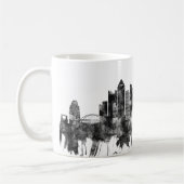 Pittsburgh Pennsylvania Skyline BW Kaffeetasse (Links)