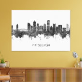 Pittsburgh Pennsylvania Skyline BW Leinwanddruck (Insitu (Wohnzimmer))