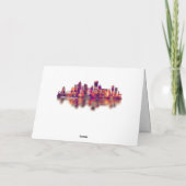 Pittsburgh Pennsylvania Skyline Feiertagskarte (Rückseite)