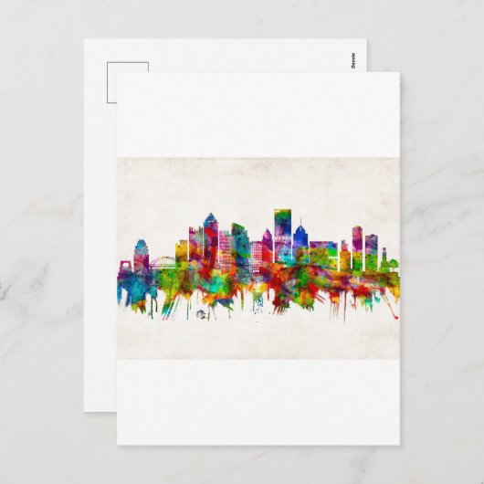 Pittsburgh Pennsylvania Skyline Feiertagspostkarte (Vorne/Hinten)