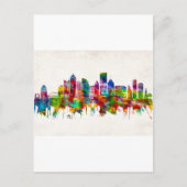 Pittsburgh Pennsylvania Skyline Feiertagspostkarte (Vorderseite)