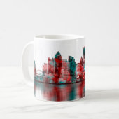 Pittsburgh Pennsylvania Skyline Kaffeetasse (Vorderseite Links)