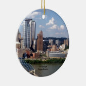 Pittsburgh, Pennsylvania Skyline Keramikornament (Rechts)