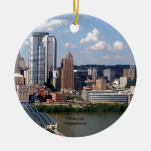 Pittsburgh, Pennsylvania Skyline Keramikornament