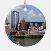 Pittsburgh, Pennsylvania Skyline Keramikornament (Hinten)