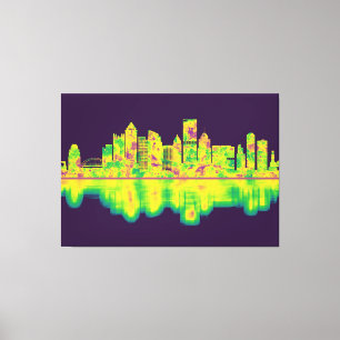 Pittsburgh Pennsylvania Skyline Leinwanddruck