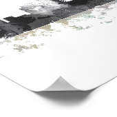 PITTSBURGH PENNSYLVANIA SKYLINE POSTER (Ecke)