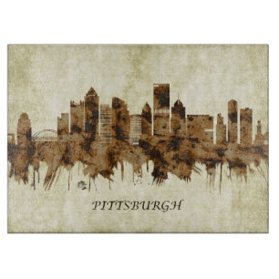 Pittsburgh Pennsylvania Stadtansicht Schneidebrett