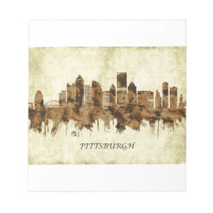Pittsburgh Pennsylvania Stadtbild Notizblock
