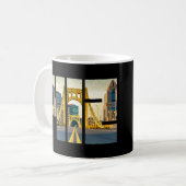 Pittsburgh Pennsylvania Steel City Skyline 412 Can Kaffeetasse (Vorderseite Links)