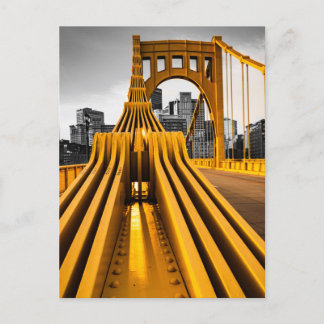 Pittsburgh Pennsylvania Steel City Skyline Bridge Postkarte