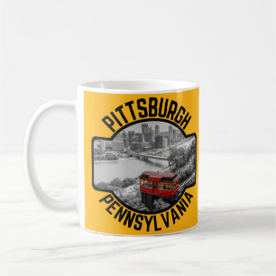 Pittsburgh Pennsylvania Steel City Skyline Incline Kaffeetasse