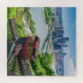 Pittsburgh Pennsylvania Steel City Skyline Incline Puzzle (Horizontal)