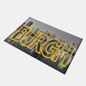 Pittsburgh Pennsylvania Steel City Skyline Night P Fußmatte (Schrägansicht)