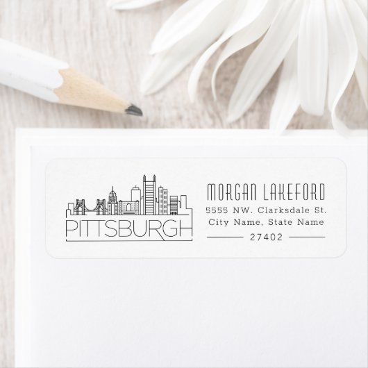 Pittsburgh, Pennsylvania Stylized Skyline | (Insitu)