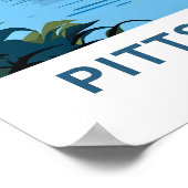 Pittsburgh Pennsylvania Travel Print Poster (Ecke)