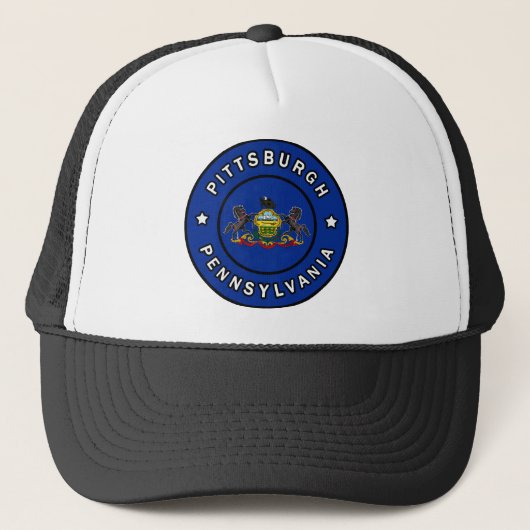 Pittsburgh Pennsylvania Truckerkappe (Vorderseite)
