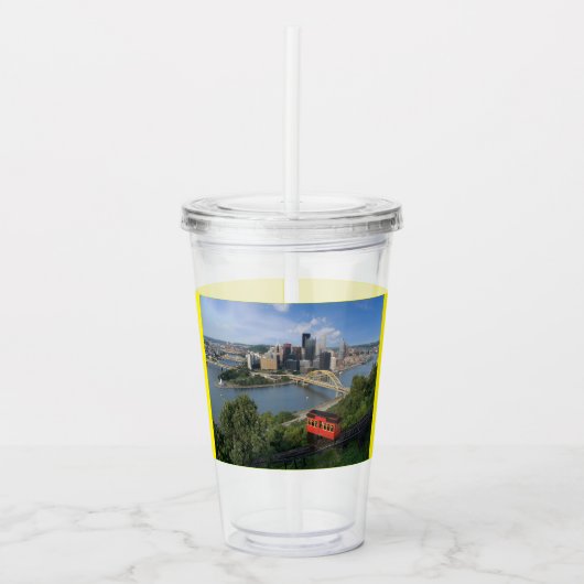 Pittsburgh Pennsylvania Tumbler Acryltrinkbecher (Vorderseite)