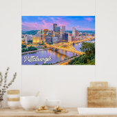 Pittsburgh, Pennsylvania, Vereinigte Staaten Poster (Küche)