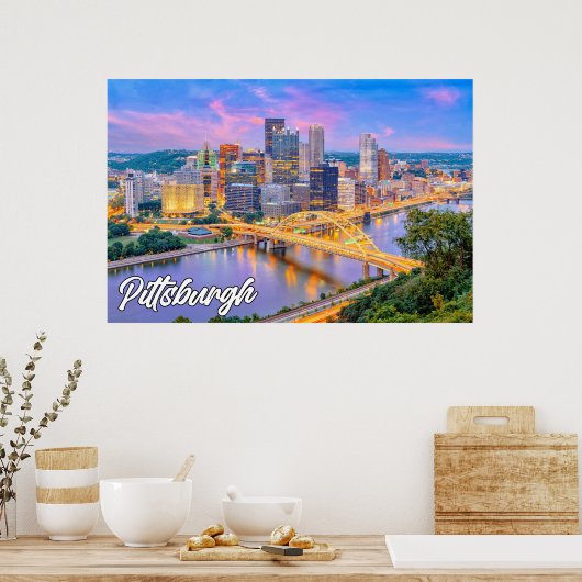 Pittsburgh, Pennsylvania, Vereinigte Staaten Poster (Küche)