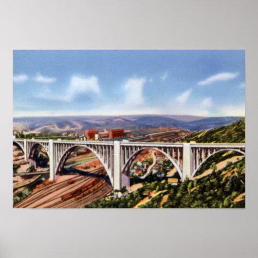 Pittsburgh Pennsylvania Westinghouse Bridge Poster (Vorne)