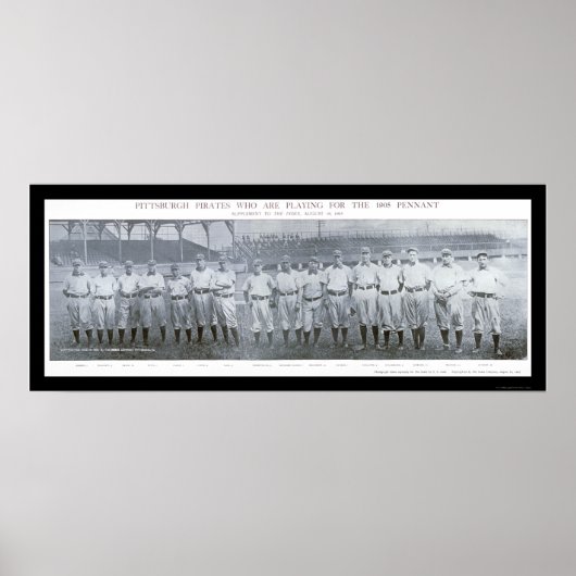 Pittsburgh Pirates Team Foto 1905 Poster (Vorne)