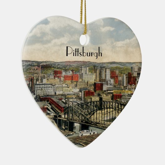 Pittsburgh Point 1931 Keramik Ornament (Rechts)