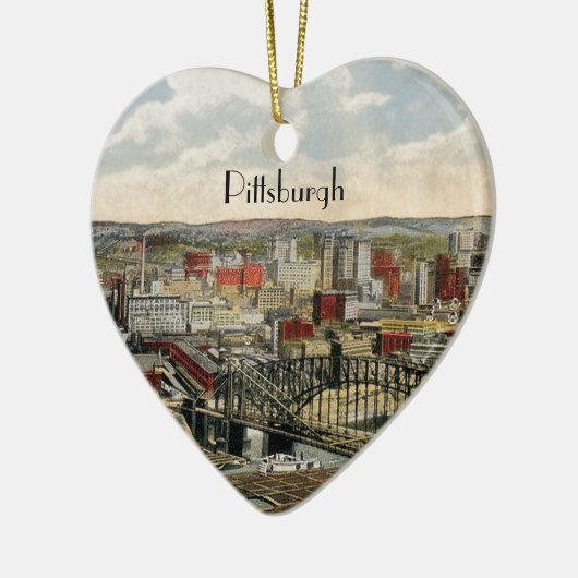 Pittsburgh Point 1931 Keramik Ornament (Links)