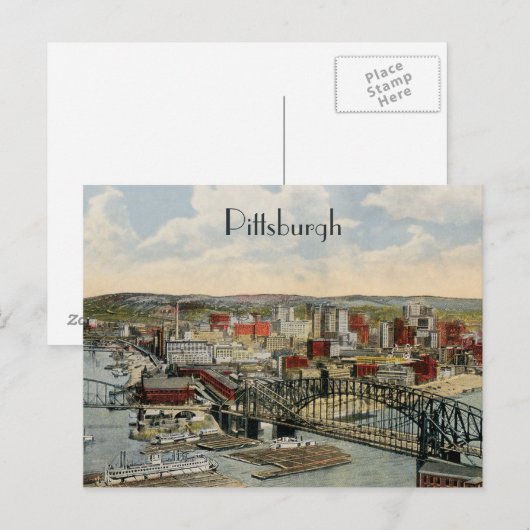 Pittsburgh Point 1931 Postkarte (Vorne/Hinten)