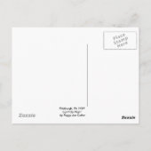 Pittsburgh Postcard Light Up Night "One of a Kind" Postkarte (Rückseite)