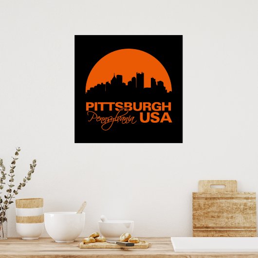 PITTSBURGH-Poster - anpassen Poster (Küche)