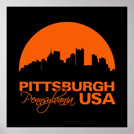 PITTSBURGH-Poster - anpassen Poster (Vorne)