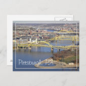 pittsburgh postkarte (Vorne/Hinten)