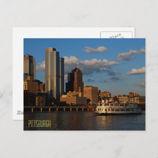 Pittsburgh Postkarte (Vorne/Hinten)