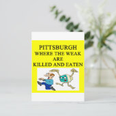 PITTSBURGH POSTKARTE (Stehend Vorderseite)