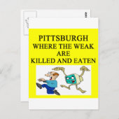 PITTSBURGH POSTKARTE (Vorne/Hinten)
