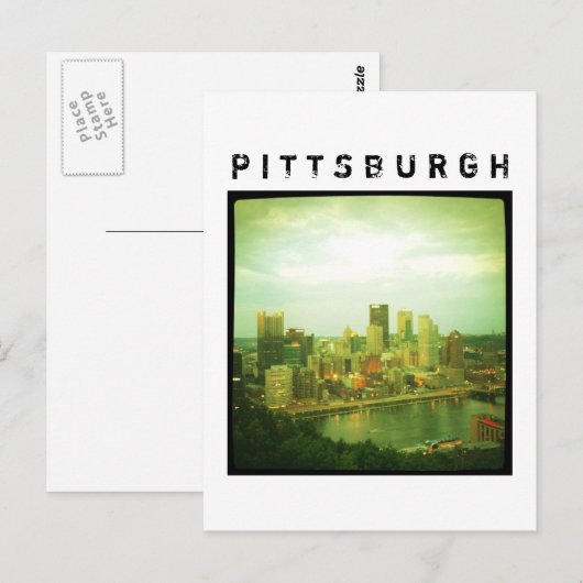 Pittsburgh Postkarte (Vorne/Hinten)