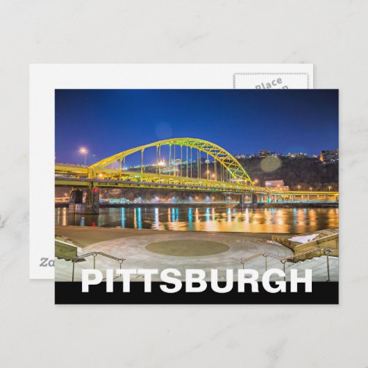 PITTSBURGH POSTKARTE (Vorne/Hinten)