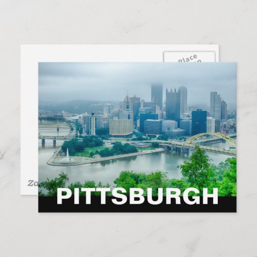 PITTSBURGH POSTKARTE (Vorne/Hinten)