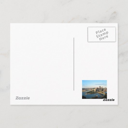 Pittsburgh Postkarte (Rückseite)