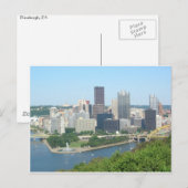 Pittsburgh Postkarte (Vorne/Hinten)